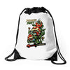 piranha party Drawstring Bags
