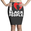 i love black people Pencil Skirts