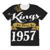 kings are born in 1957 All Over Women's T-shirt