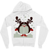 christmas t shirt santa reindeer penguin novelty xmas Zipper Hoodie