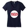 black red Women's V-Neck T-Shirt