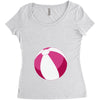 Pink Beachball Baby Girl Women's Triblend Scoop T-shirt