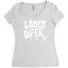 loded diper Women's Triblend Scoop T-shirt