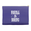 normal is boring tie dye Accessory Pouches