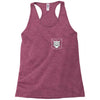 106. shield pocket 033 dv men tshirt black Racerback Tank