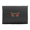 badassy with roses Accessory Pouches