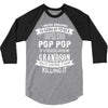Super Cool Pop Pop Of A Freaking Awesome Grandson 3/4 Sleeve Shirt