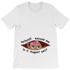 August Peeking Out Baby Girl T-Shirt