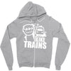 i like trains Zipper Hoodie