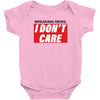 Breaking News i Don't Care Baby Bodysuit
