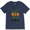 my first grade kids are smart cookies V-Neck Tee