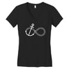 infinity knot anchor rope Women's V-Neck T-Shirt