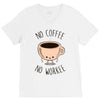 no coffee no workee V-Neck Tee