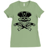 retro pirate Ladies Fitted T-Shirt