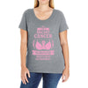 I am a Breast Cancer Survivor - What's Your Superpower? Ladies Curvy T-Shirt