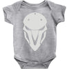 minimalist reaper mask Baby Onesie