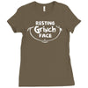 resting grinch face dr Ladies Fitted T-Shirt