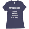 March Girl Ladies Fitted T-Shirt
