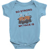 my face Baby Bodysuit