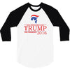 trump for president 2016 make america great again 3/4 Sleeve Shirt
