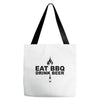eat bbq drink beer Tote Bags