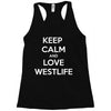 westlife white logo Racerback Tank
