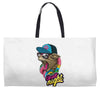 up all night cat Weekender Totes