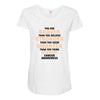Braver Stronger Smarter Uterine Cancer Awareness Maternity Scoop Neck T-shirt