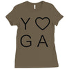 yoga heart Ladies Fitted T-Shirt