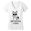 no drama llama Women's V-Neck T-Shirt