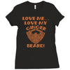 love me love my ginger beard Ladies Fitted T-Shirt