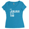 i'm jealous of me too Women's Triblend Scoop T-shirt