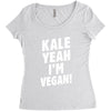 Kale Yeah I'm Vegan! Women's Triblend Scoop T-shirt