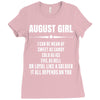 Super August Girl Ladies Fitted T-Shirt