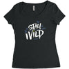 stay wild Women's Triblend Scoop T-shirt