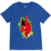 warning V-Neck Tee