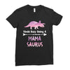 cool mama saurus. Ladies Fitted T-Shirt