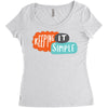 it simple Women's Triblend Scoop T-shirt