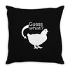 chiken butt Throw Pillow