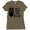 old school rock Ladies Fitted T-Shirt