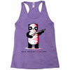 black, red and white Racerback Tank