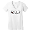need caffeine Women's V-Neck T-Shirt