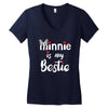 Minnie is my Bestie Women's V-Neck T-Shirt