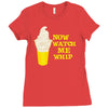 now watch me whip Ladies Fitted T-Shirt