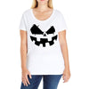 pumpkin face Ladies Curvy T-Shirt