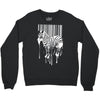 banksy street art zebra bar code Crewneck Sweatshirt