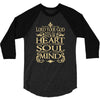 love the lord your god heart soul mind 3/4 Sleeve Shirt