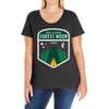 endor family camping Ladies Curvy T-Shirt