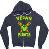 vegan pirate Zipper Hoodie