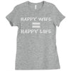 happy life Ladies Fitted T-Shirt